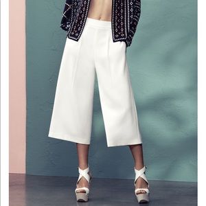 BCBG MaxAzria white culottes pants